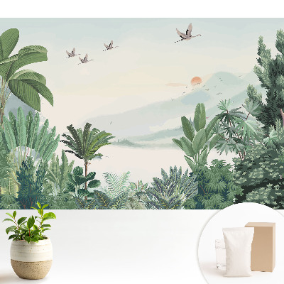 Tapeta na stenu s motívom exotickej džungle