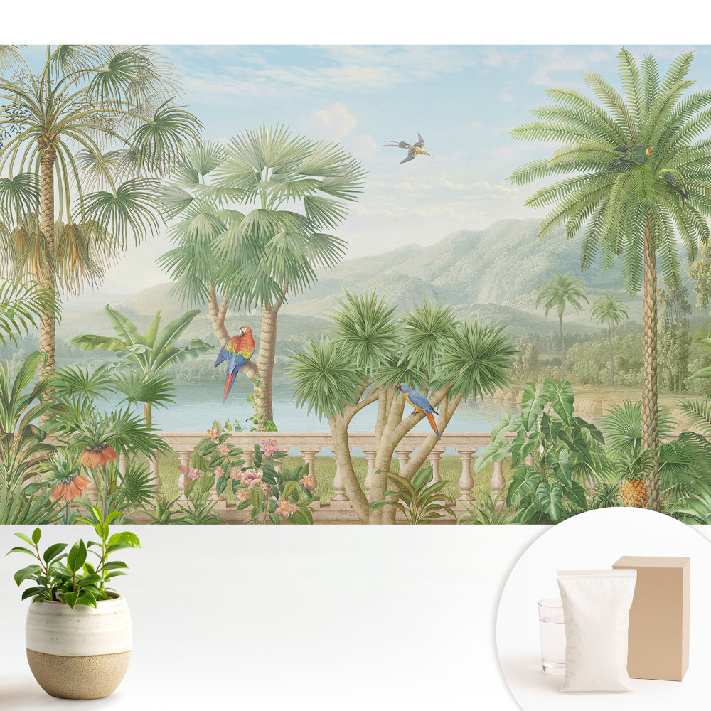 Tapeta Tropický výhľad na oázu prírody