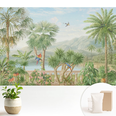 Tapeta s tropickým výhľadom na oázu prírody