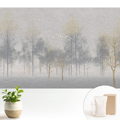 Luxusná tapeta Jemná lesná scenéria v minimalistickom štýle