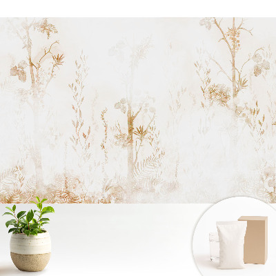 Luxusná tapeta Botanické motívy na svetlom pozadí