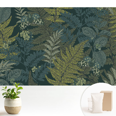 Tapeta na stenu Listy a motýle v klasickom štýle