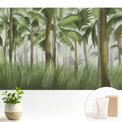 Tapeta s exotickou tropickou vegetáciou