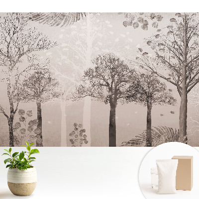 Luxusná tapeta s upokojujúcou lesnou krajinou