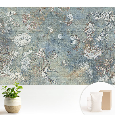 Luxusná tapeta Rustikálny kvetinový vzor