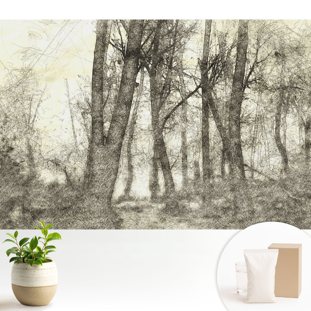 Tapeta do obývačky Atmosférická krajina lesa