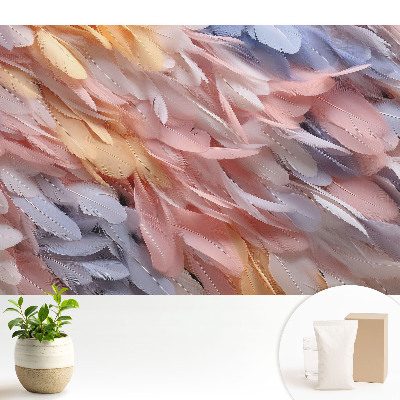 Luxusná tapeta Ľahkosť pastelových pierok