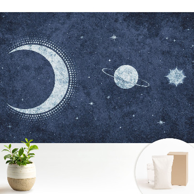 Tapeta na stenu Mesačná vesmírna noc