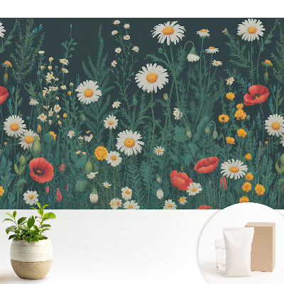 Tapeta Lúka plná kvetov a letného pokoja