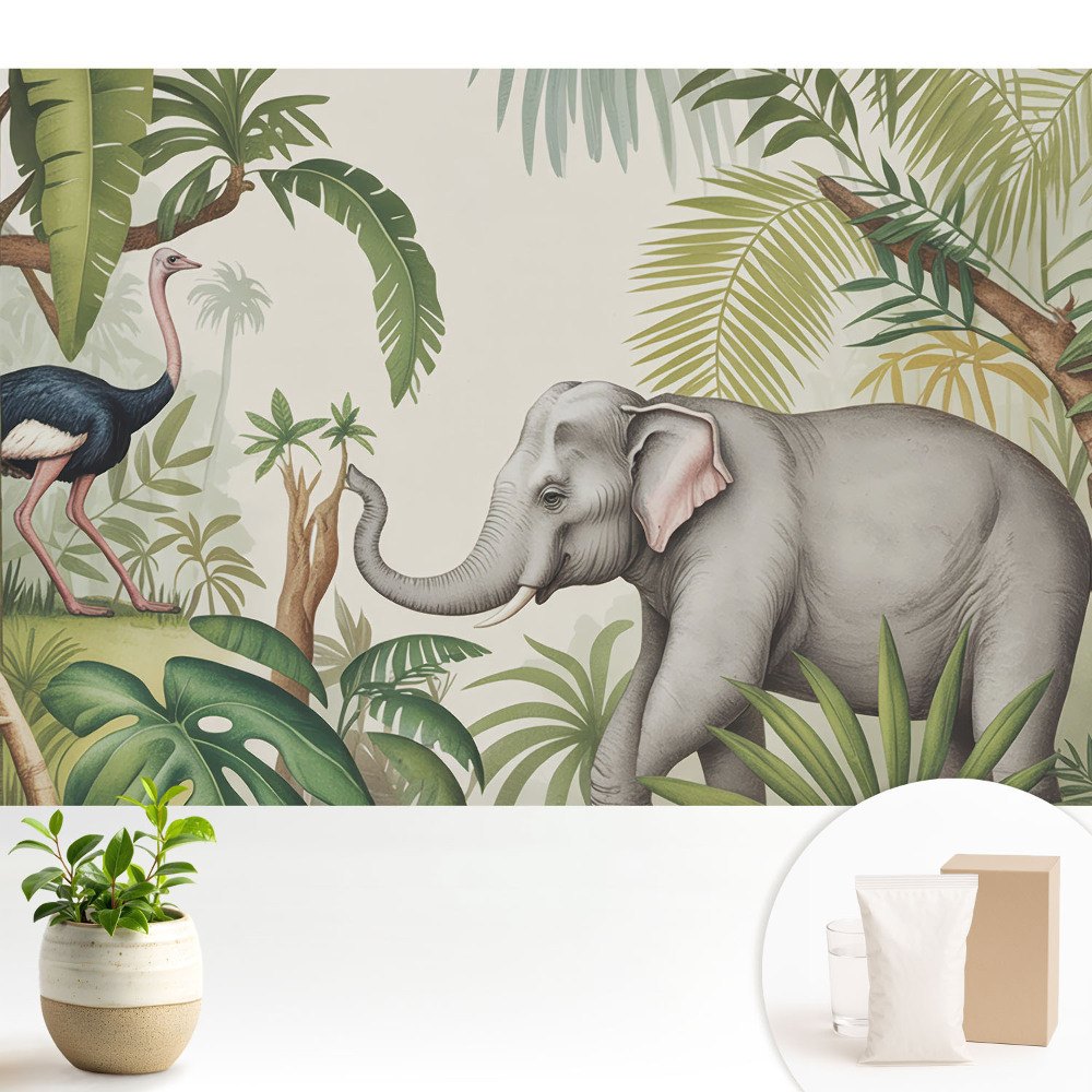 Tapeta do obývačky Exotika prírody v klasickom štýle