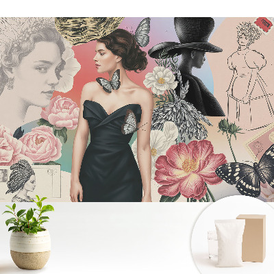 Tapeta do obývačky Elegancia a romantizmus v klasickom štýle