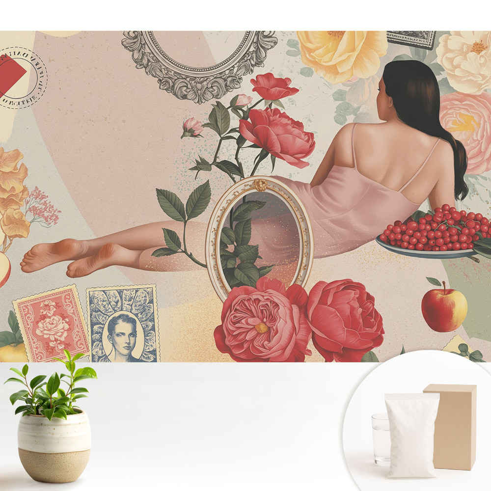 Tapeta na stenu Romantický kvetinový aranžmán