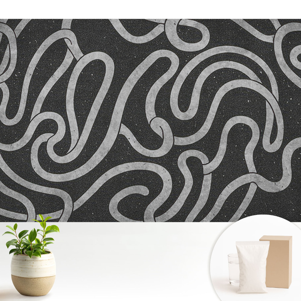 Luxusná tapeta Vlnité čiary a abstraktné tvary