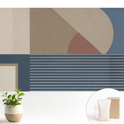 Tapeta do obývačky s geometrickým minimalistickým vzorom