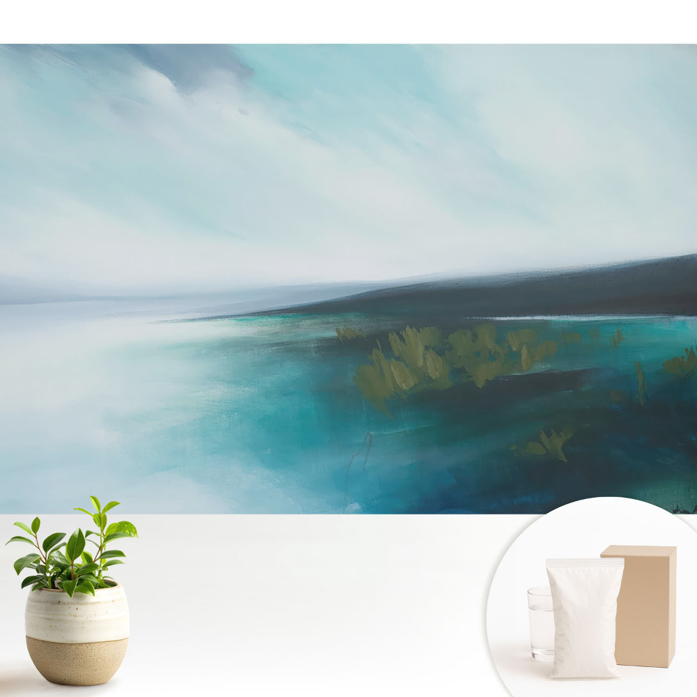 Tapeta Abstraktná modrá krajina