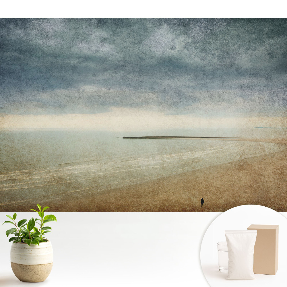 Tapeta na stenu Pobrežie pri západe slnka, retro štýl, atmosférické