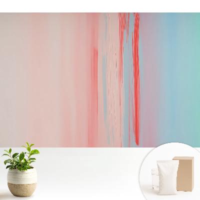 Tapeta do obývačky Pastelové prechody a červená