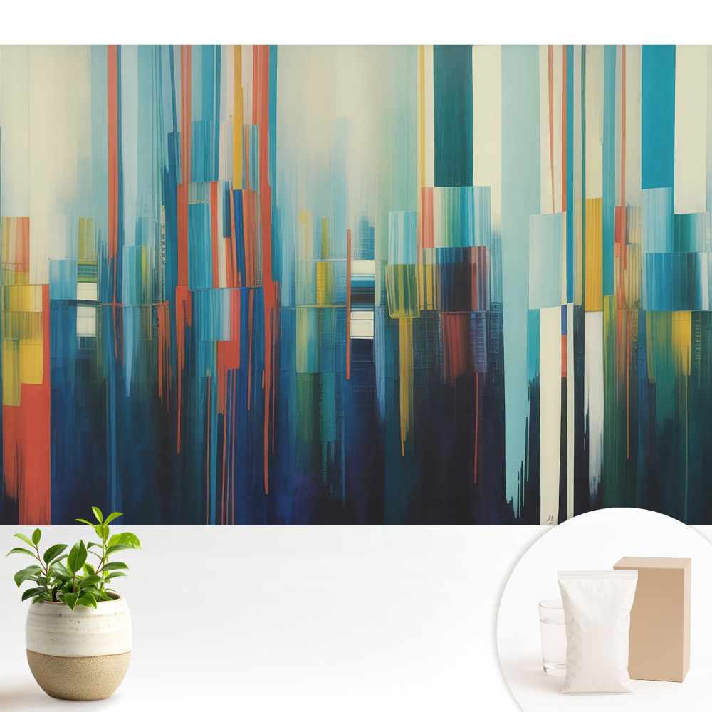 Tapeta Farebné, vertikálne pruhy abstrakcie