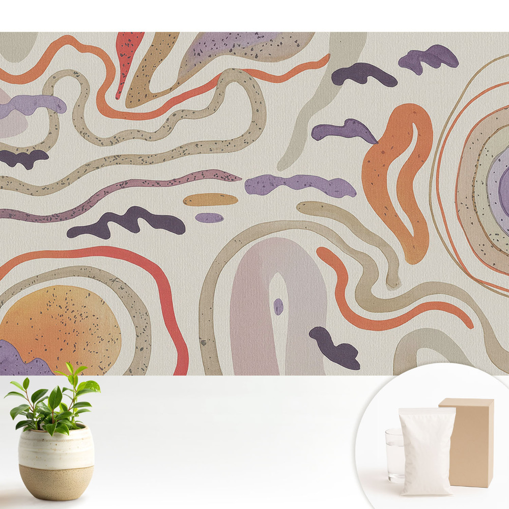 Tapeta Farebné abstraktné čiary a tvary