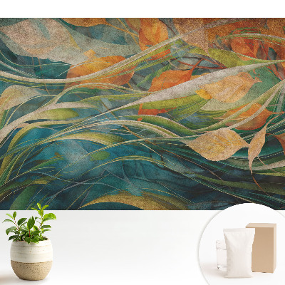 Tapeta na stenu Prírodné listy na vode