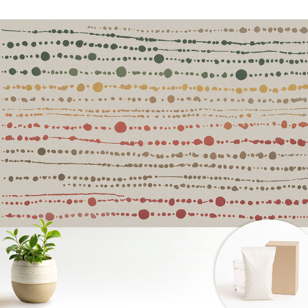 Luxusná tapeta Farebné čiary a bodky