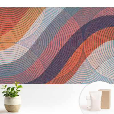 Tapeta s abstraktnými farebnými vlnovkami