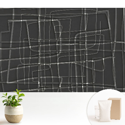 Tapeta s geometrickým motívom a rytmom na tmavom pozadí