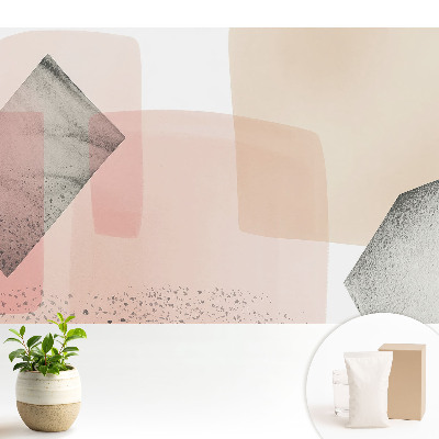 Tapeta s jemnou geometriou v pastelových farbách