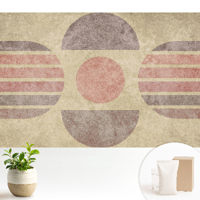 Luxusná tapeta Retro geometrický vzor v pastelových farbách
