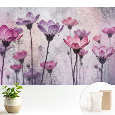 Luxusná tapeta s motívom očarujúcich pastelových kvetov