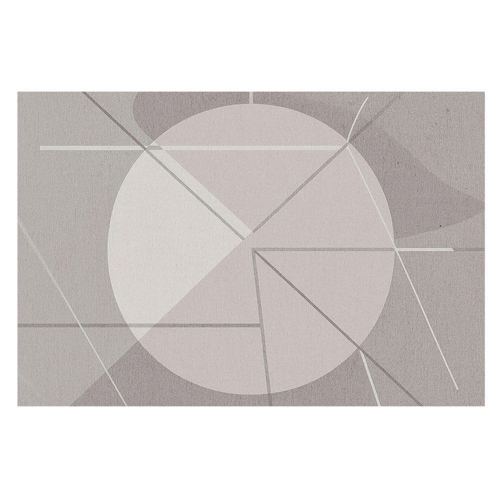 Luxusná tapeta s geometrickou abstrakciou v tlmených farbách