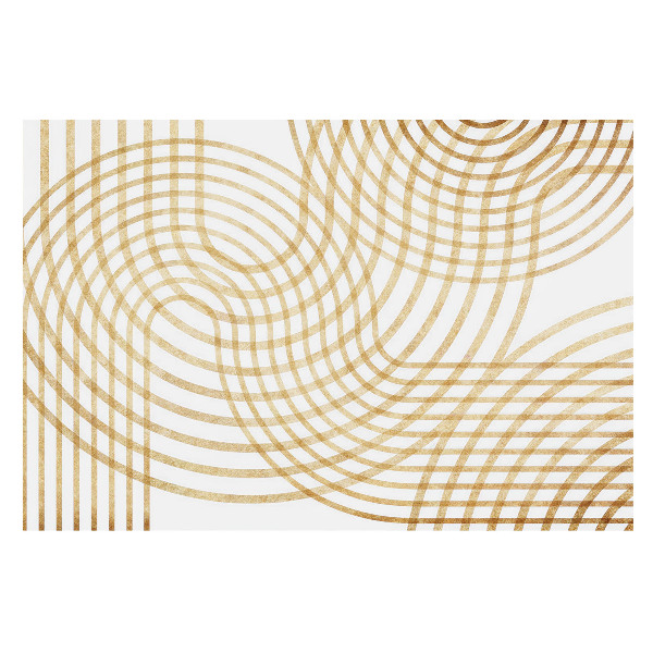 Tapeta do obývačky s dynamickým geometrickým vzorom v štýle elegantného vrkoča