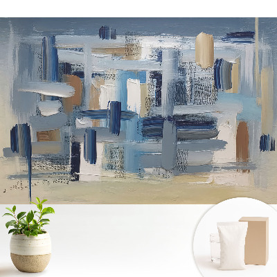 Luxusná tapeta s abstraktným farebným zložením vytvoreným štetcom