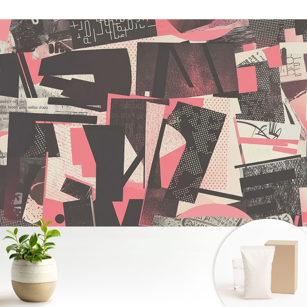 Tapeta do obývačky Abstraktný chaos farieb a textúr