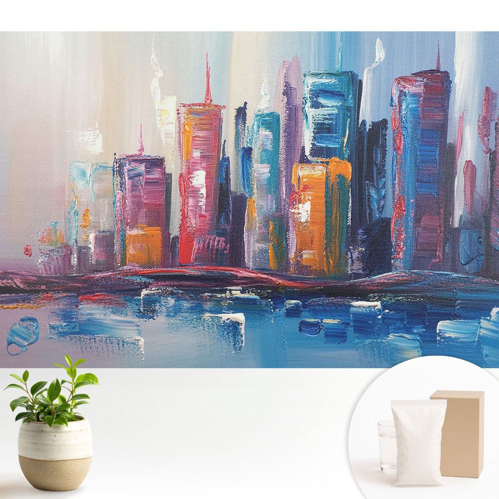 Luxusná tapeta Mestská abstrakcia farieb