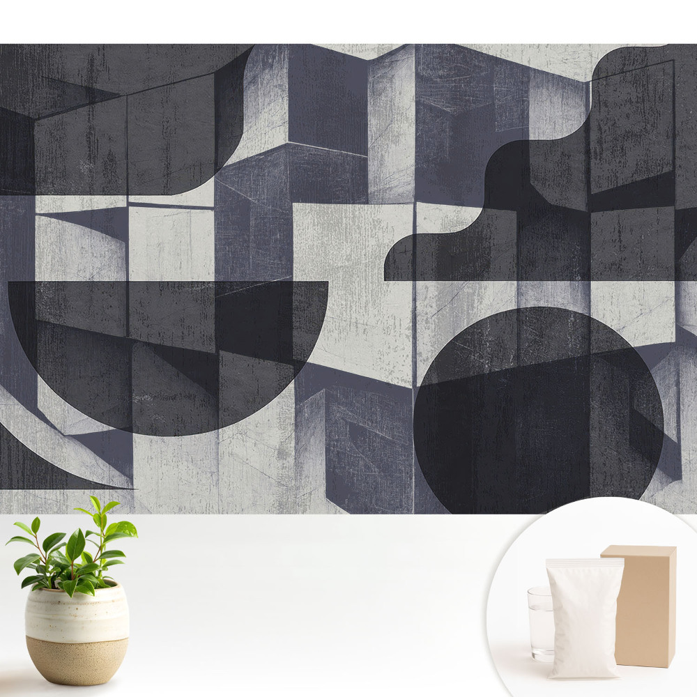 Tapeta do obývačky Geometrická abstrakcia harmonická modernita