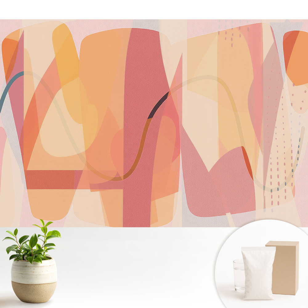 Tapeta do obývačky Abstrakcia farieb a tvarov