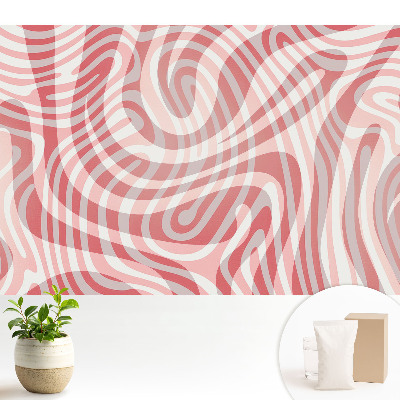 Tapeta na stenu s abstraktným motívom kontrastných vĺn