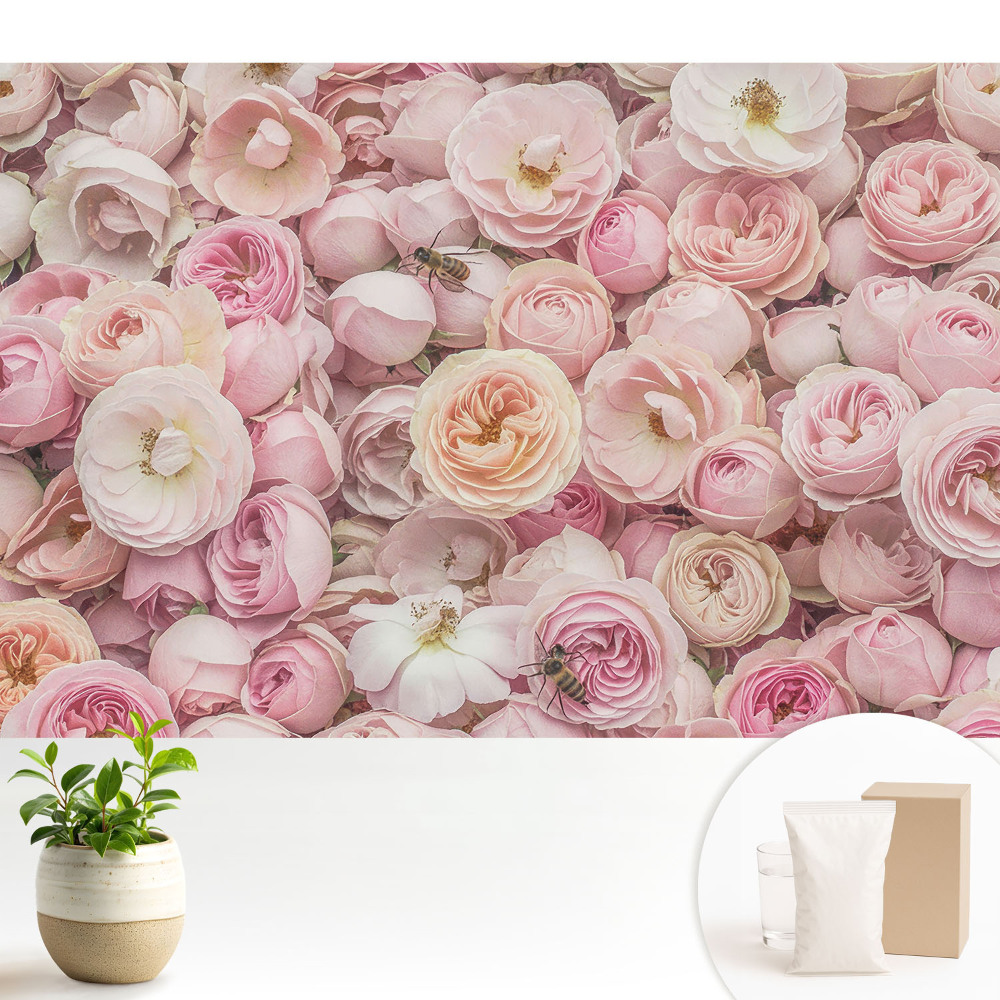 Tapeta do obývačky Kvetinová kompozícia plná harmónie