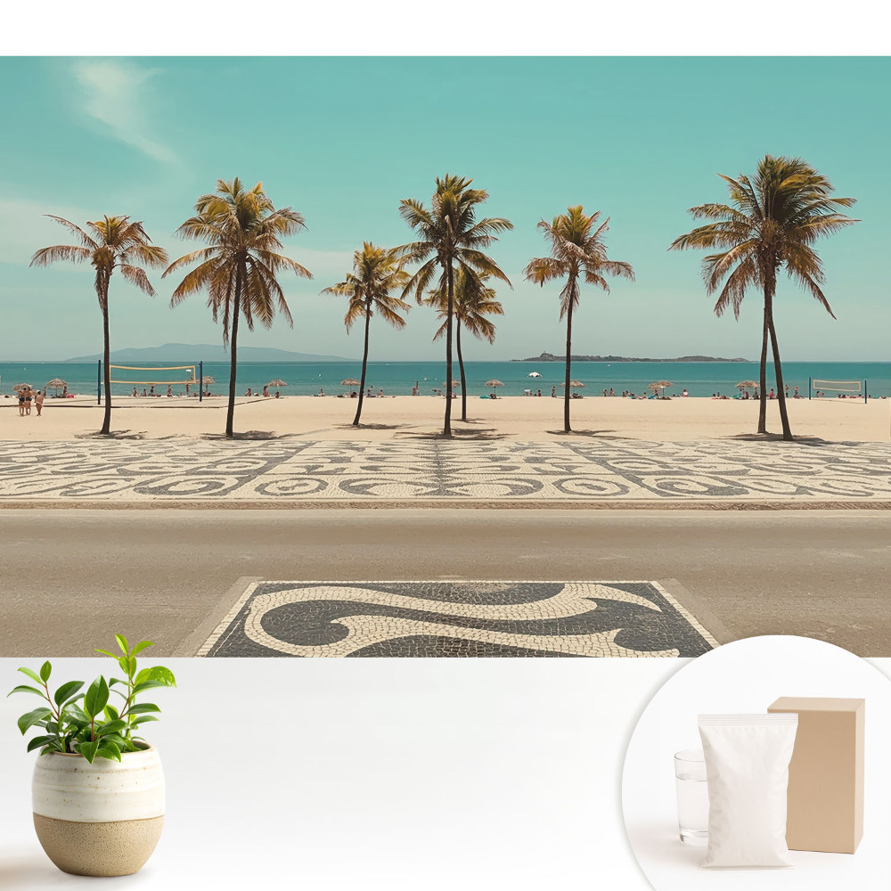 Tapeta na stenu Tropická pláž, palmy, oceán