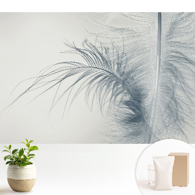 Luxusná tapeta s jemným motívom pierok prinášajúca ľahkosť a harmóniu