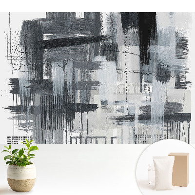 Tapeta s monochromatickou abstrakciou ťahov