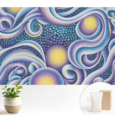 Luxusná tapeta s abstraktným farebným motívom