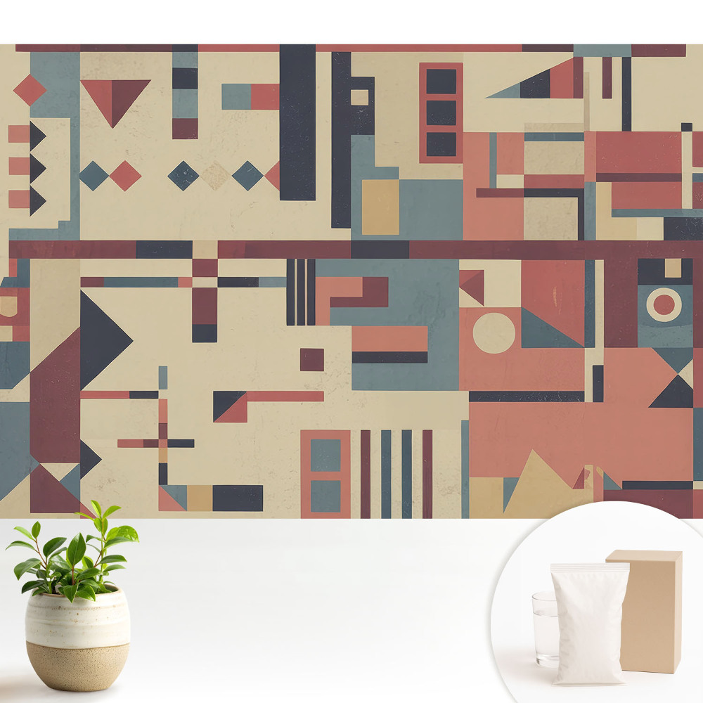 Tapeta Geometrické tvary a žiarivé farby