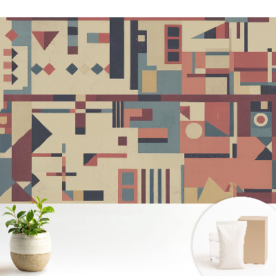 Tapeta Geometrické tvary a žiarivé farby