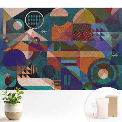 Tapeta s farebnou geometrickou abstrakciou