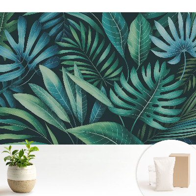 Tapeta na stenu Harmonické vzory tropických listov