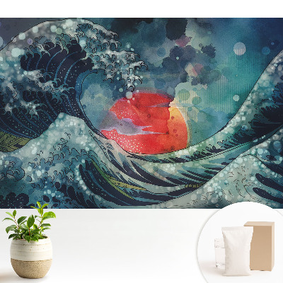 Luxusná tapeta Búrková vlna, malebnosť živlov