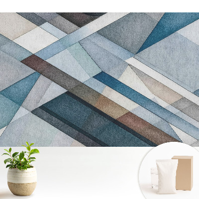 Tapeta s elegantným geometrickým vzorom v harmonickom prevedení