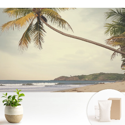 Luxusná tapeta s motívom palmy a exotickej pláže